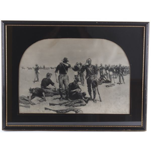 Frederic Remington Rotogravure After The Skirmish