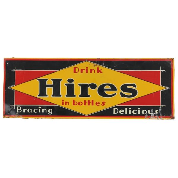 "Drink Hires In Bottles Bracing Delicious" Sign