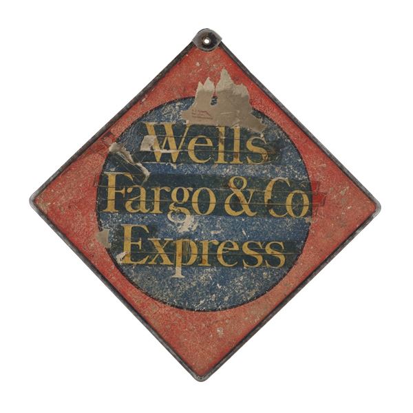 1915-20s Heavy Cardstock Wells Fargo & Co. Sign