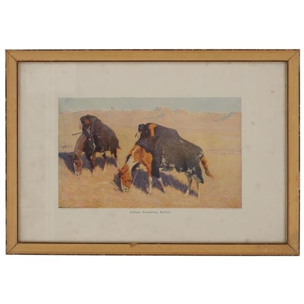  Indians Simulating Buffalo  Remington, Collier's