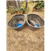 Image 2 : (2x Bid Price) Little Giant Plastic Water Troughs with Contents (Apx. 100 Gallons)