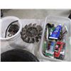 Image 2 : Lot of Spark Plugs, Fuses, Used Dolly Tire, Misc. Parts
