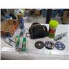 Image 1 : Lot of Tough Built Tool Belt, Brake Cleaner, Cut Off Disks, Misc.