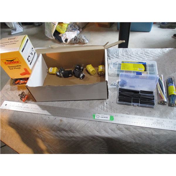 Heat Shrink Tube Sets, Cord Ends, Box of Ear Plugs