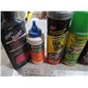 Image 2 : Lot of Raid, Brake Fluid, 10W40 Motor Oil, Leather Care, Chalk Line Powder, Misc.