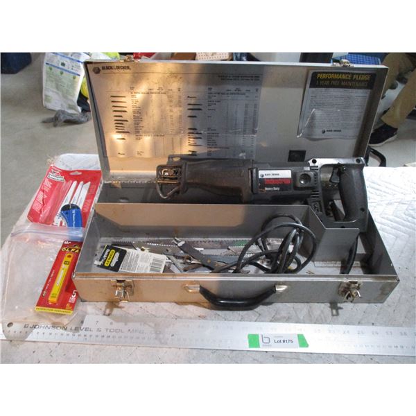Black & Decker Industrial Heavy Duty Reciprocating Saw with Blades (Working)