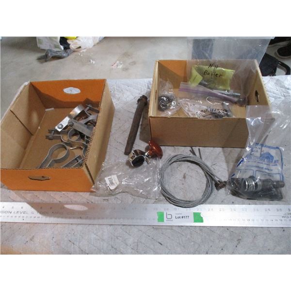 Lot of Suicide Nob, Clamps, Tractor Parts, Misc.