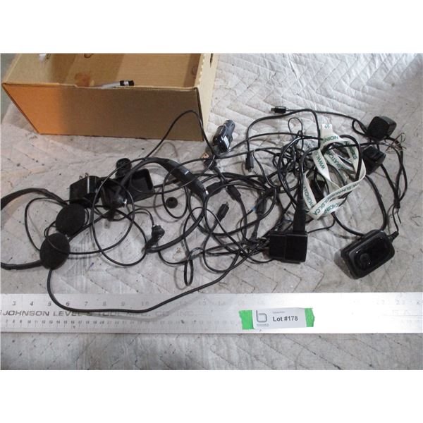 Lot of Headphones, Headsets, Chargers, Misc.