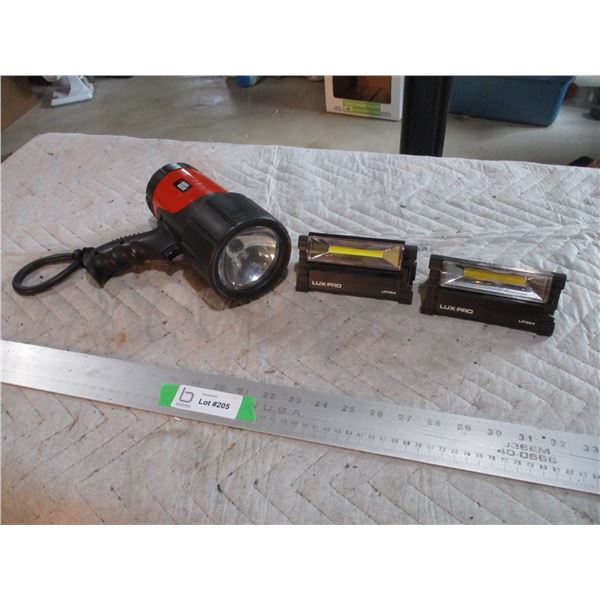 (1) Spotlight, (2) Magnetic Flashlights