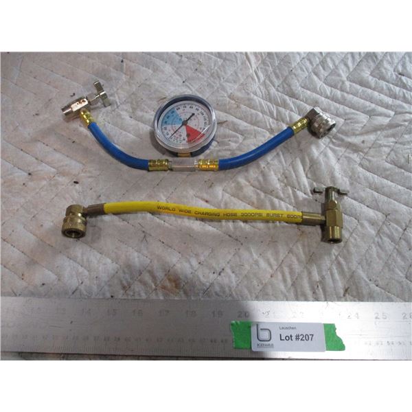 A/C Related Gauge & Refilling Hose