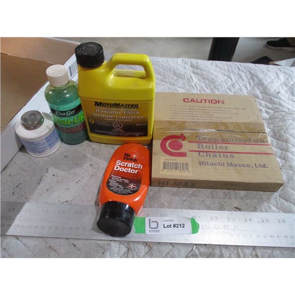 Roller Chain (NIB), Radiator Flush, Misc.