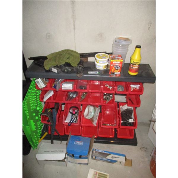 Bolt Organizer with Stand & Contents