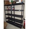 Image 1 : (2x Bid Price) (2) 5 Tier Plastic Shelf (73" Tall) - NO CONTENTS