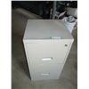 Image 1 : 2 Drawer Filing Cabinet (No Key)