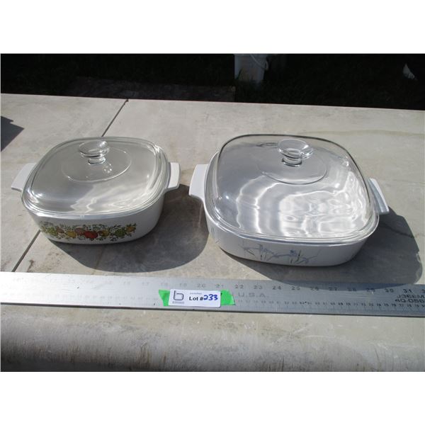 (2) Casserole Dishes