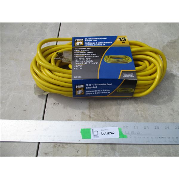 Powerfist 14/3 Extension Cord (15M)