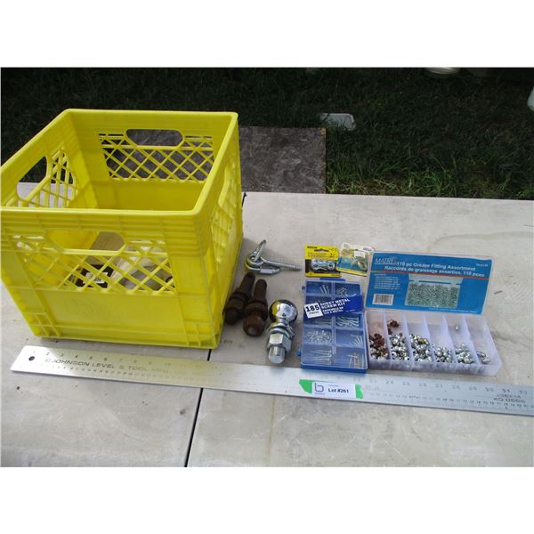 Sheet Metal Screw Kit, 2" Ball for Receiver Hitch, Screw Eyes, Misc.