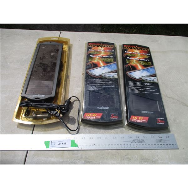 (2) 12V Solar Power Pannel