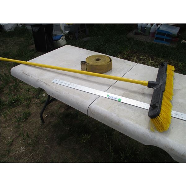 Ratchet Strap (12,000 Lbs Capacity), Push Broom