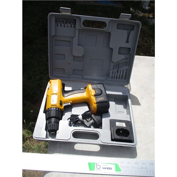 18V Electric Drill with Charger and Case