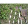 Image 3 : (7) Garden Tools(Shovels, Axe, Rake)