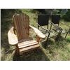 Image 1 : (2) Metal Chairs & (1) Wooden Chair
