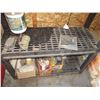 Image 3 : 4 Tier Plastic Rack with Contents (55" Tall)
