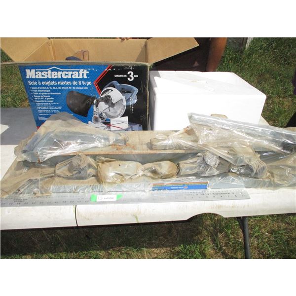 8 1/4" Compound Mitre Saw with Roller Stand (In Box)