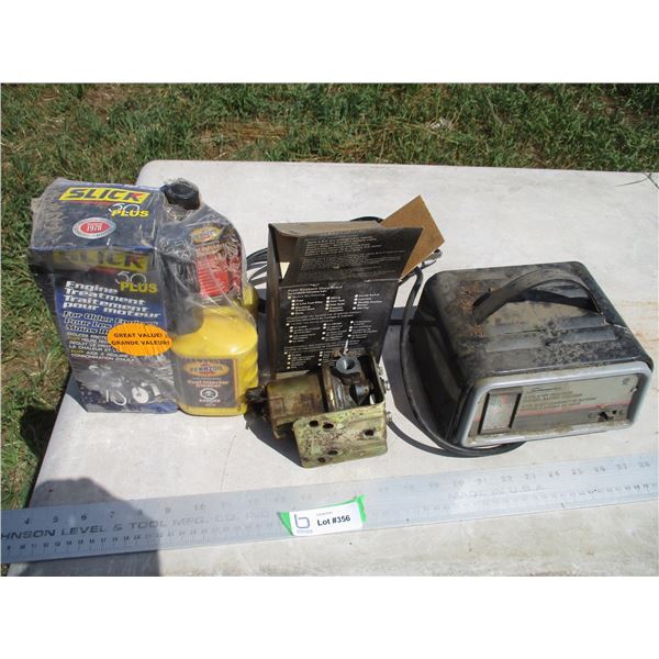Manual Battery Charger, Carter Fuel Pump, Slick 50 Plus Engine Treatment Kit