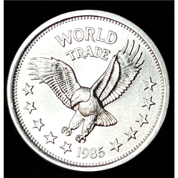 1985 World Trade Eagle One World Trade Unit 1 ozt .999 Silver