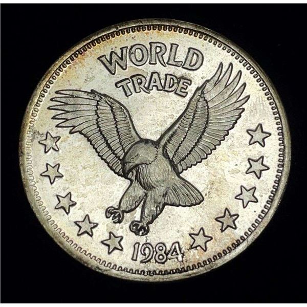 1984 World Trade Eagle One World Trade Unit 1 Ozt .999 Silver