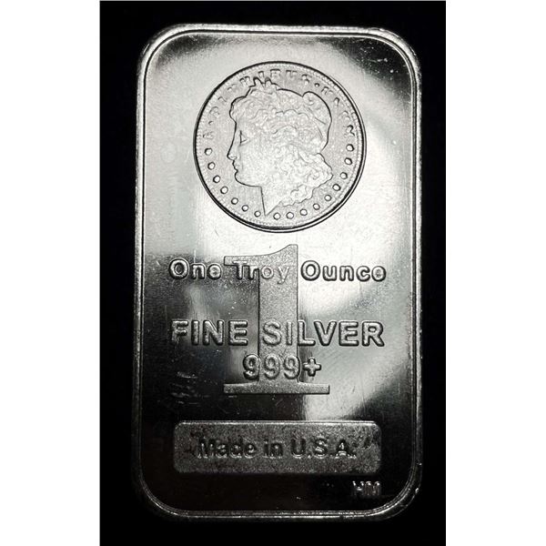 Highland Mint Morgan Design 1 ozt .999 Silver Bar