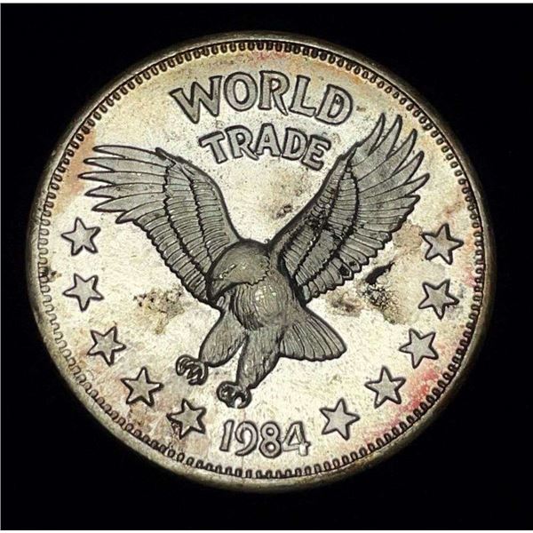 1984 World Trade Eagle One World Trade Unit 1 Ozt .999 Silver