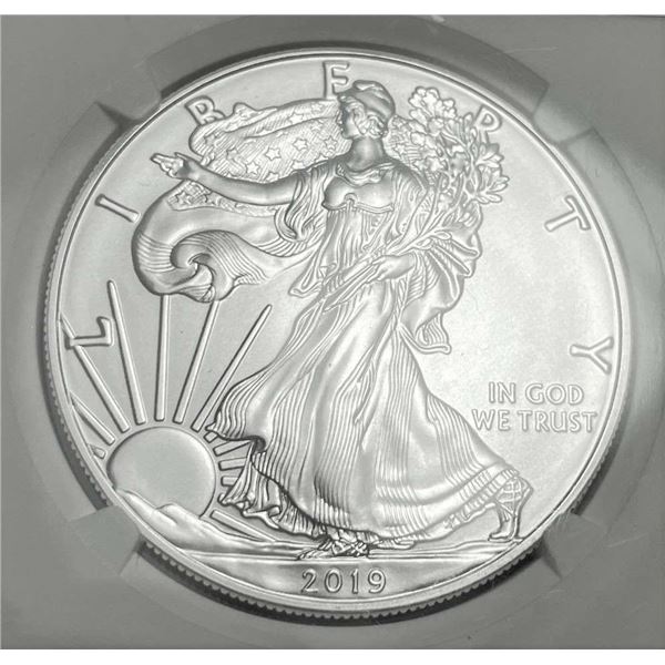 2019 American Silver Eagle NGC MS70 Signed By Don Everhart