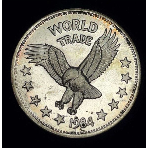 1984 World Trade Eagle One World Trade Unit 1 Ozt .999 Silver