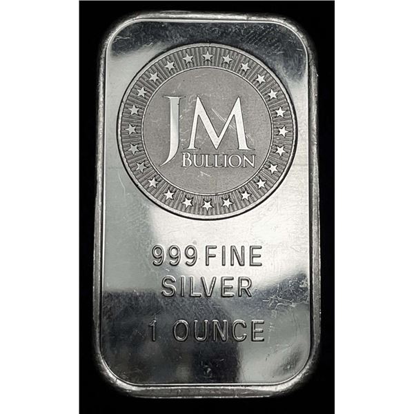 JM Bullion 1 ozt .999 Silver Bar
