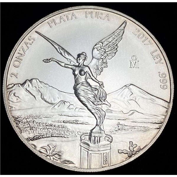 2017 Mexico Libertad 2 ozt .999 Silver