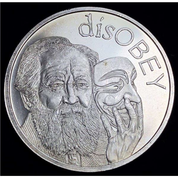 2017 "DisOBEY" Silver Shield 1 ozt .999 Silver