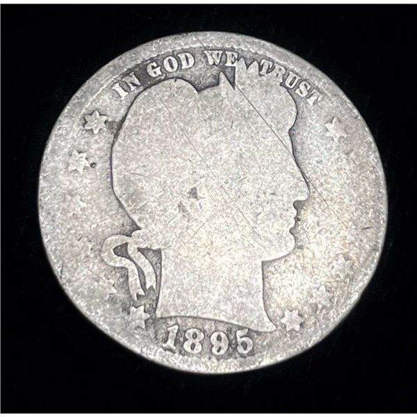 1895-O Barber Silver Quarter AG