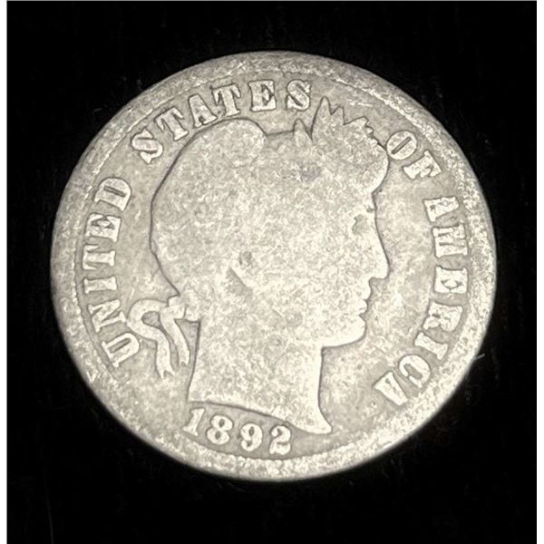 1892-O Barber Silver Dime AG