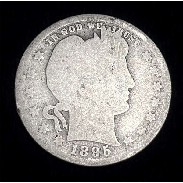 1895-O Barber Silver Quarter AG