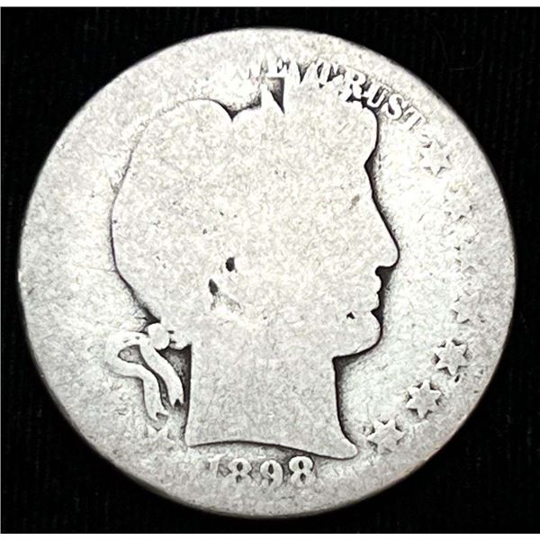 1898-O Barber Silver Half Dollar Good