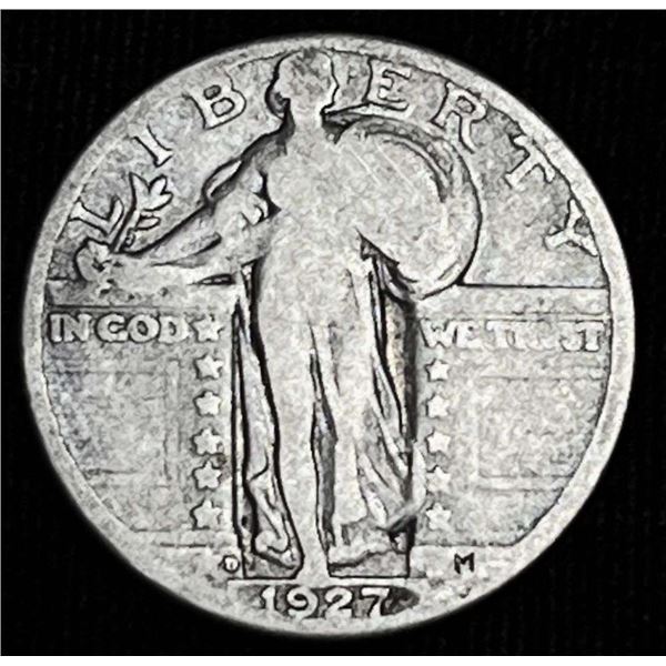 1927-D Standing Liberty Silver Quarter Good