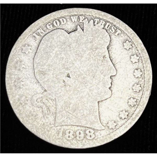 1898-O Barber Silver Quarter Dollar AG
