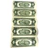 Image 2 : (5) 1953 Red Sealed $2 Note