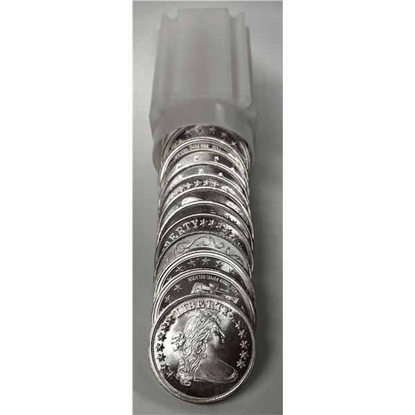 Roll (20-coins) Mixed Vintage Rounds 1 ozt .999 Silver