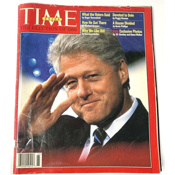 Rare 1996 Clinton TIME Magazine