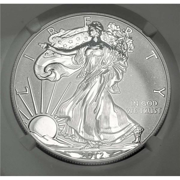 2012-S American Silver Eagle NGC Reverse PF69
