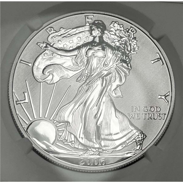 2006-P American Silver Eagle NGC Reverse PF69 20th Anniversary