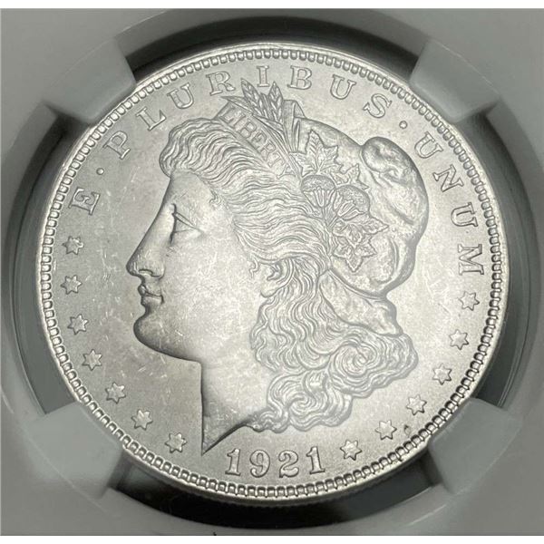 1921 Morgan Silver Dollar NGC MS63